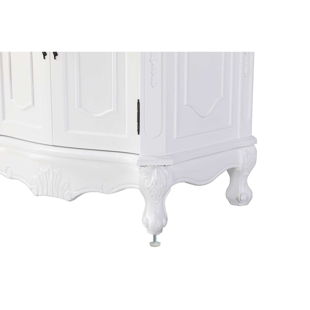 66 inch Double Bathroom Vanity in Antique white. Picture 6