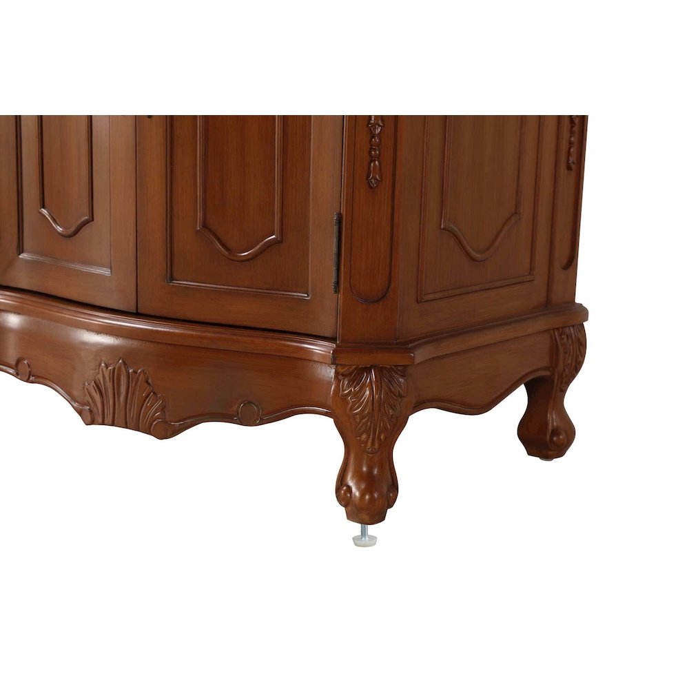 66 inch Double Bathroom Vanity in Teak. Picture 6