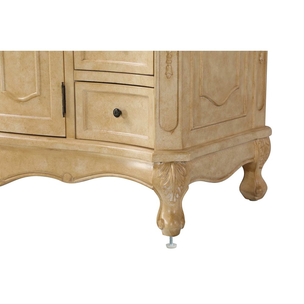 84 inch Double Bathroom Vanity in Antique Beige. Picture 6