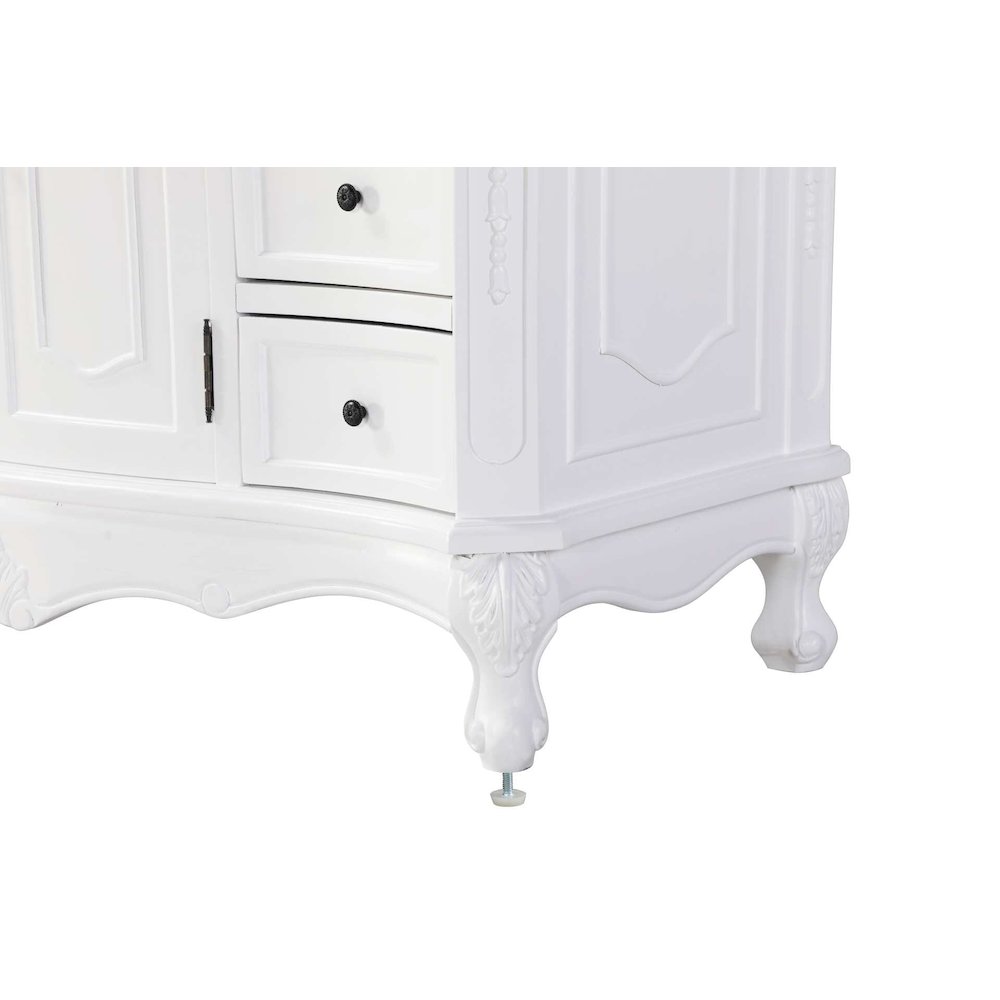 84 inch Double Bathroom Vanity in Antique white. Picture 6