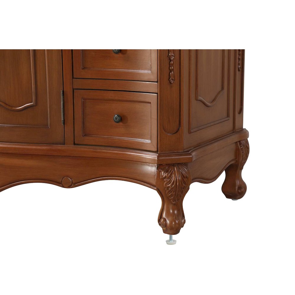 84 inch Double Bathroom Vanity in Teak. Picture 6
