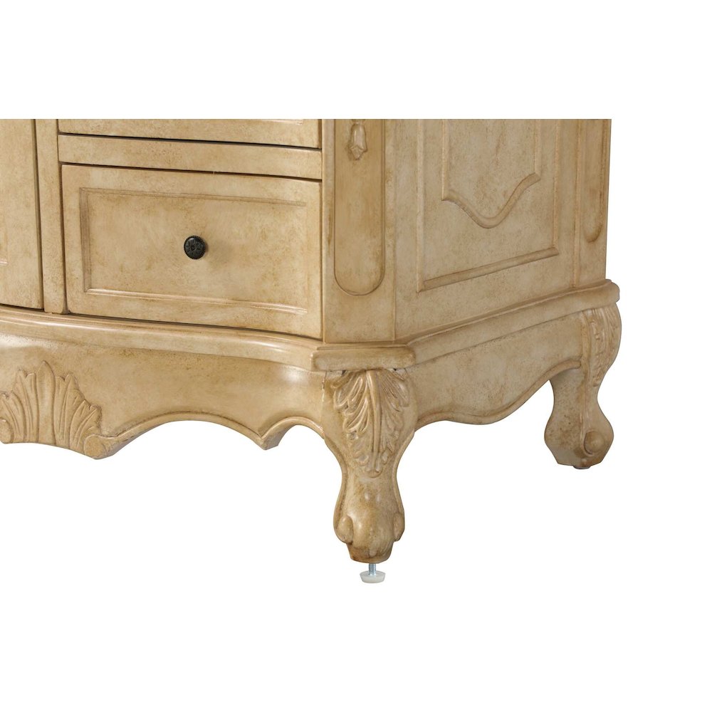 32 inch Single Bathroom Vanity in Antique Beige. Picture 6