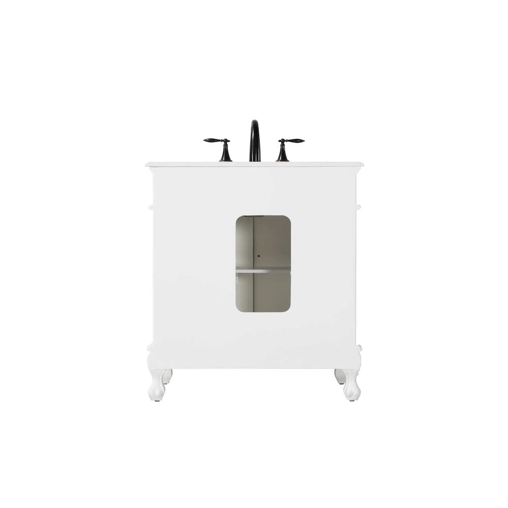 32 inch Single Bathroom Vanity in Antique white. Picture 7