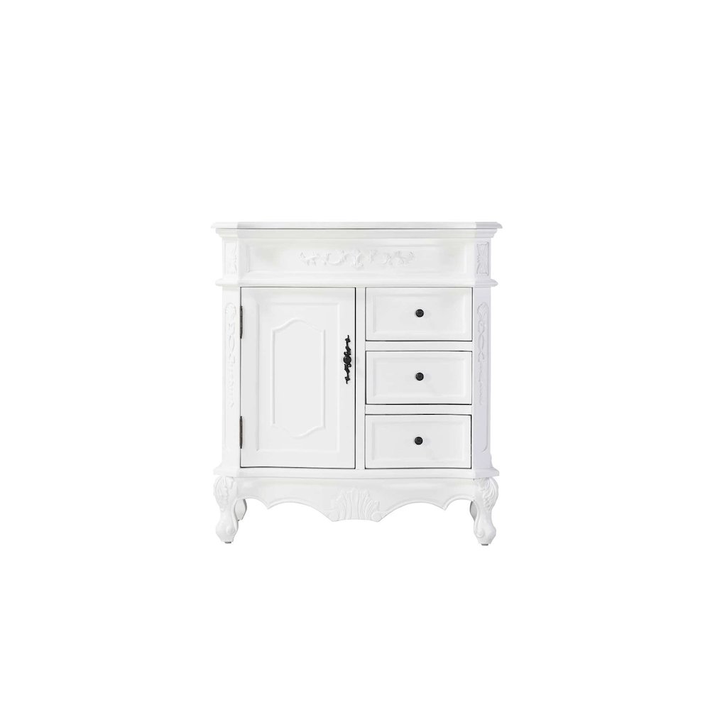 32 inch Single Bathroom Vanity in Antique white. Picture 9