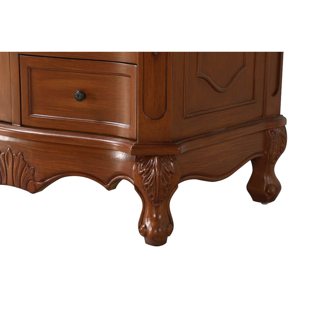 32 inch Single Bathroom Vanity in Teak. Picture 6