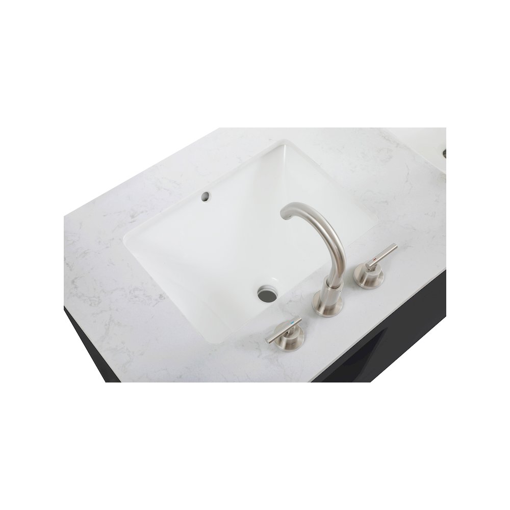 54 inch Double Bathroom Vanity in Black. Picture 9