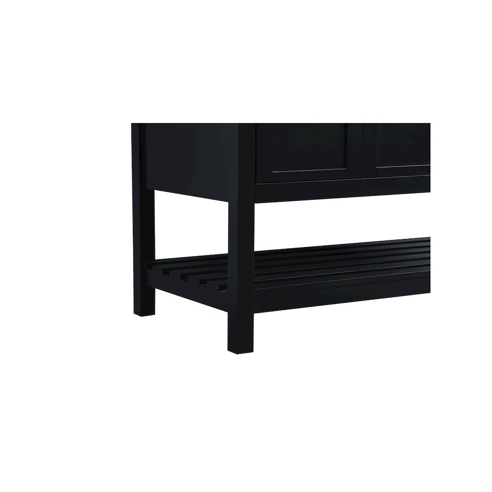 54 inch Double Bathroom Vanity in Black. Picture 10