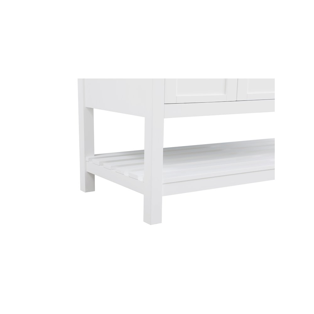 54 inch Double Bathroom Vanity in White. Picture 10