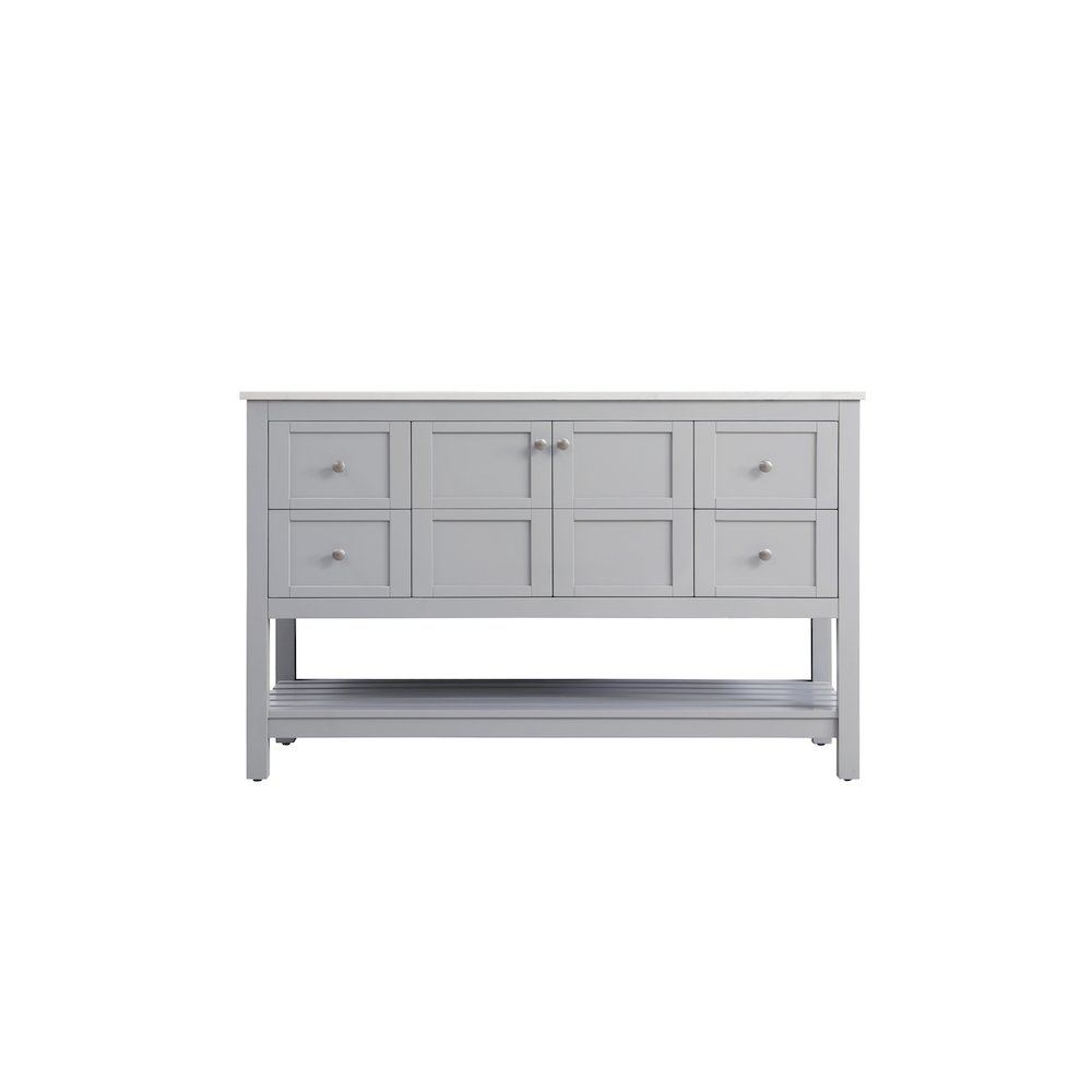 54 inch Single Bathroom Vanity in Grey. Picture 5