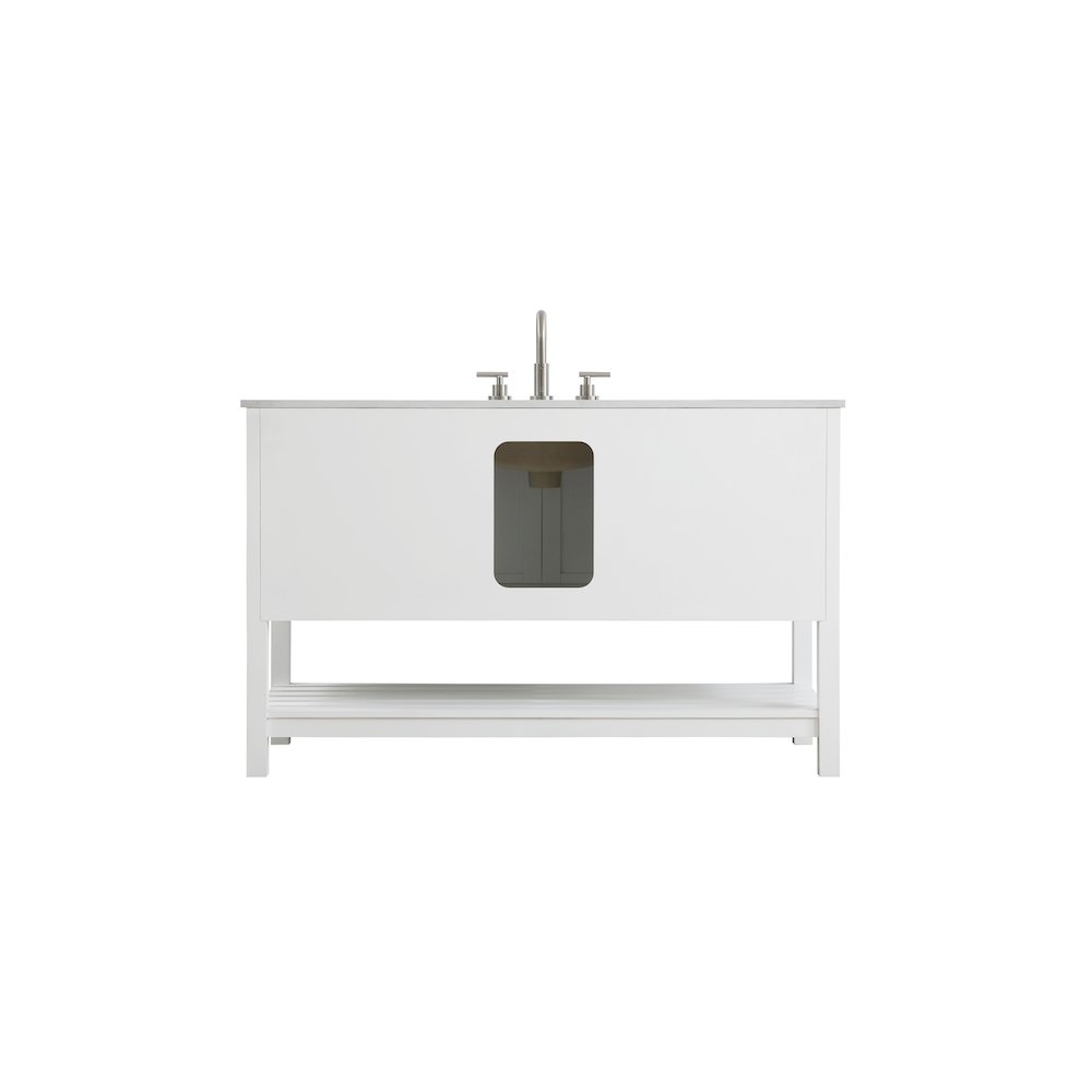 54 inch Single Bathroom Vanity in White. Picture 11