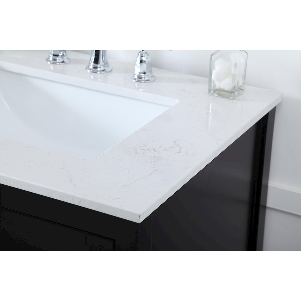 72 inch Double Bathroom Vanity in Black. Picture 6