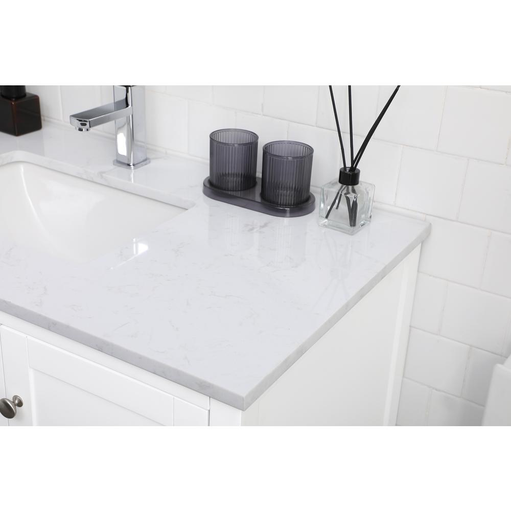 42 Inch Single Bathroom Vanity In White. Picture 5
