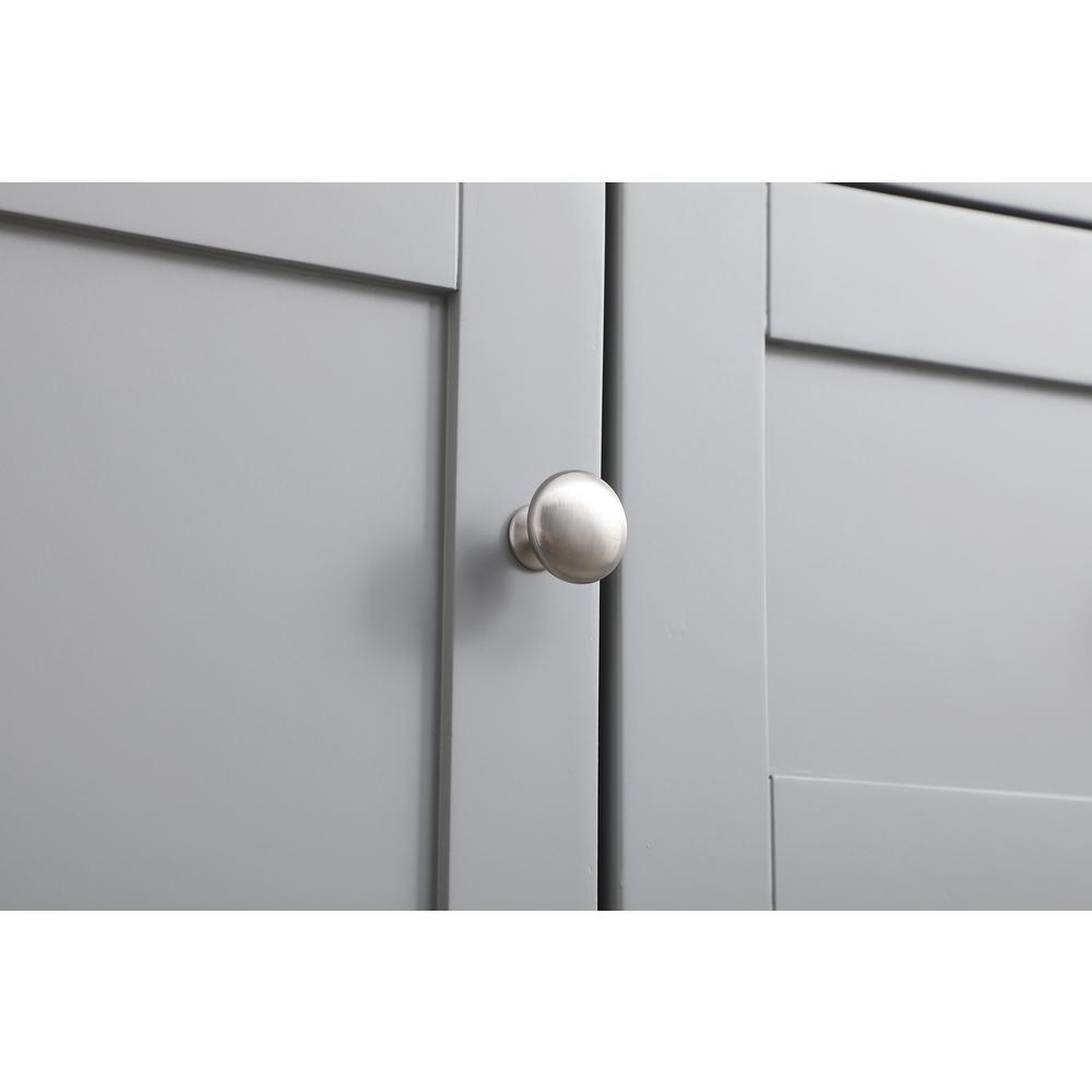 54 Inch Double Bathroom Vanity In Grey. Picture 12