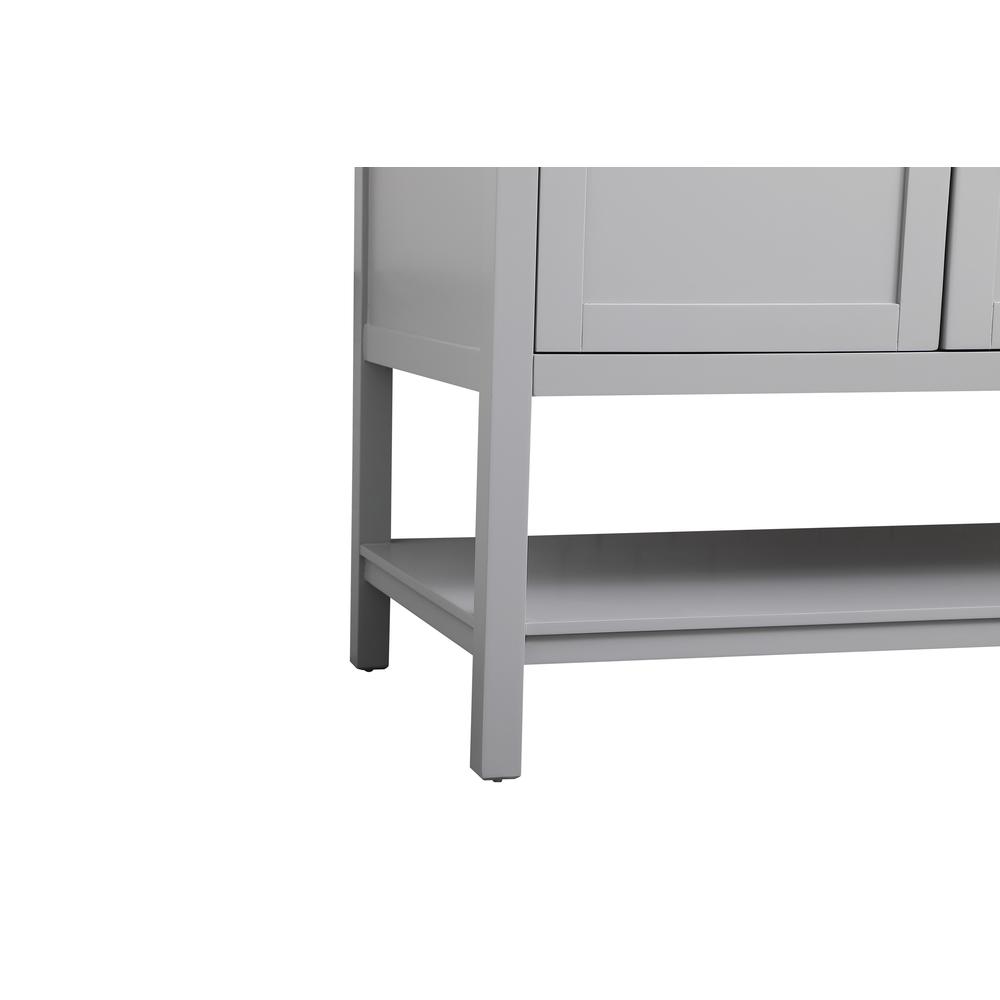 54 Inch Double Bathroom Vanity In Grey. Picture 13