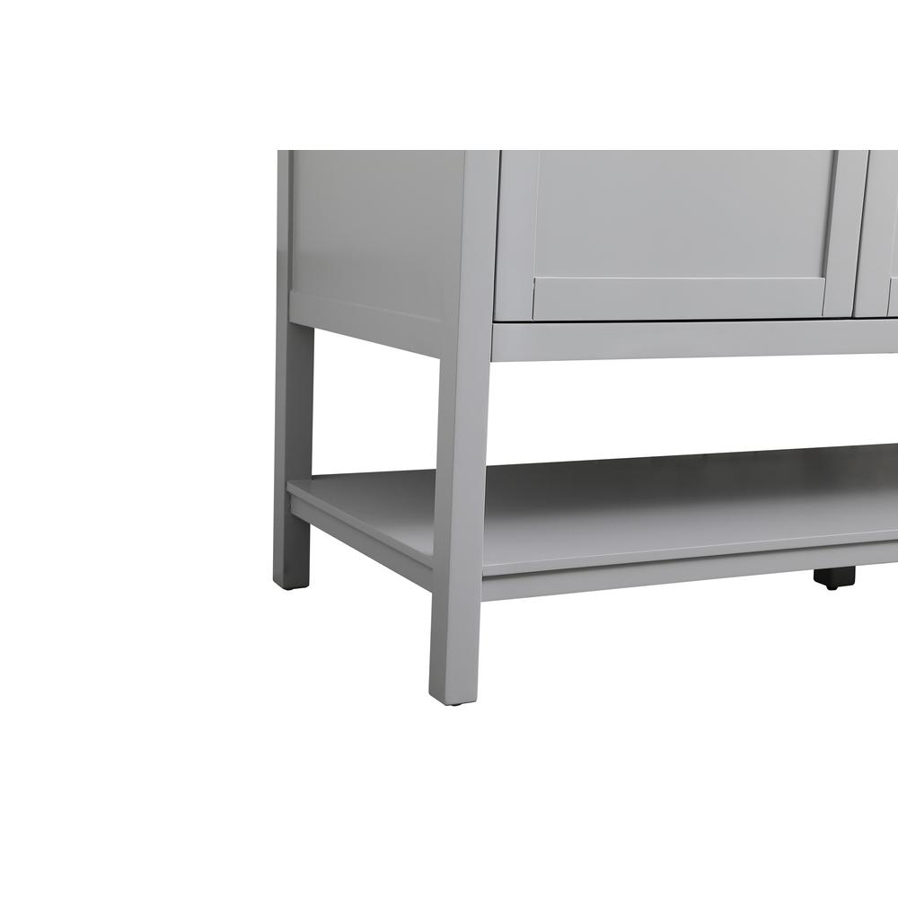 60 Inch Double Bathroom Vanity In Grey. Picture 13