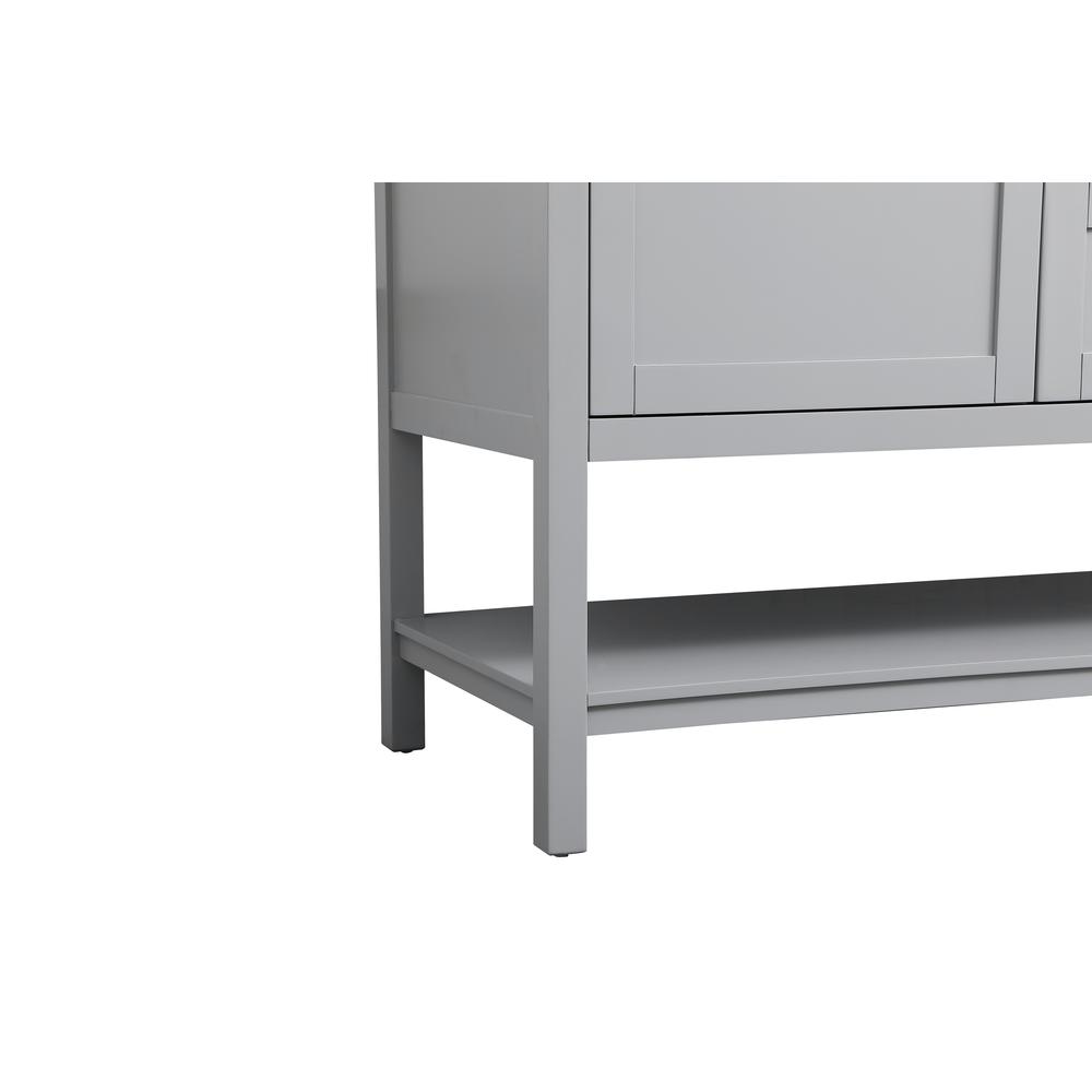 60 Inch Single Bathroom Vanity In Grey. Picture 13