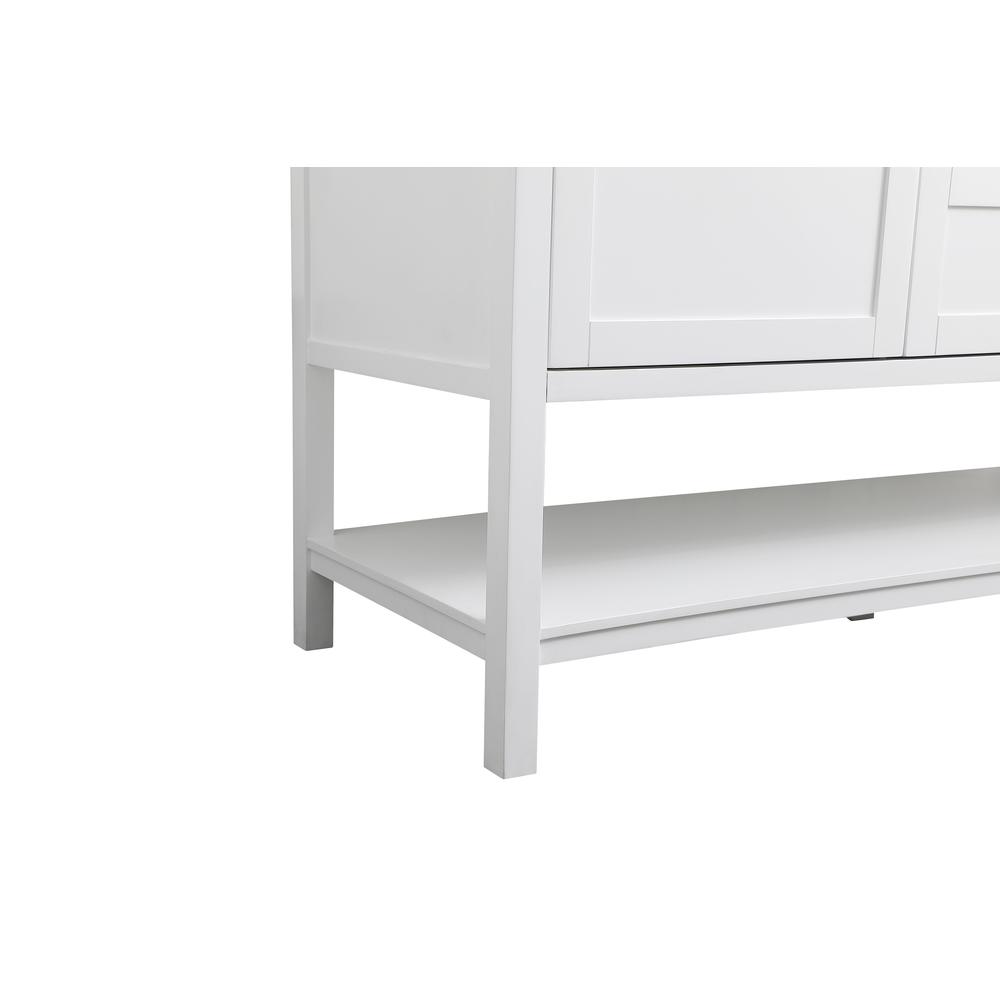 60 Inch Single Bathroom Vanity In White. Picture 13