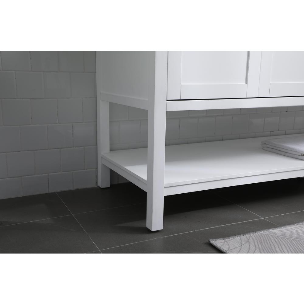 72 Inch Double Bathroom Vanity In White. Picture 6