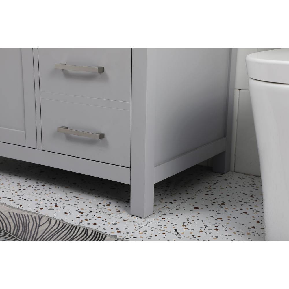36 Inch Single Bathroom Vanity In Grey. Picture 7