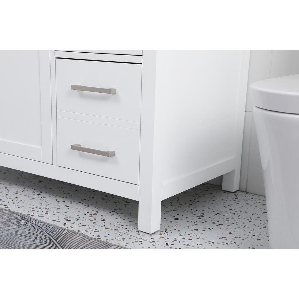 42 Inch Single Bathroom Vanity In White. Picture 6