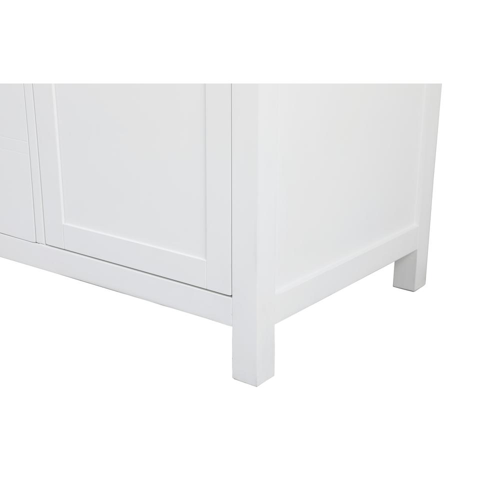 54 Inch Double Bathroom Vanity In White. Picture 13