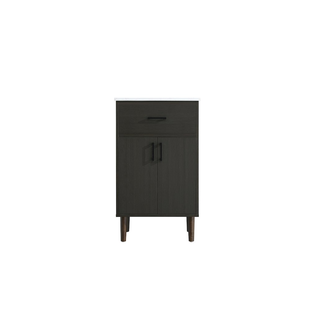 Chandler 20 Inch Single Bathroom Vanity In Mocha Brown. Picture 5