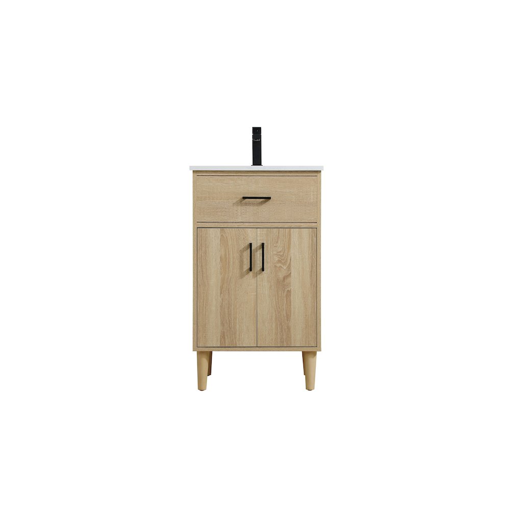 Chandler 20 Inch Single Bathroom Vanity In Mango Wood. Picture 1