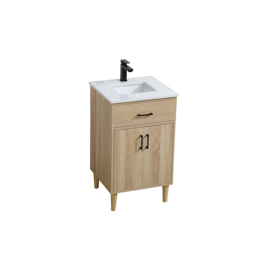Chandler 20 Inch Single Bathroom Vanity In Mango Wood. Picture 6