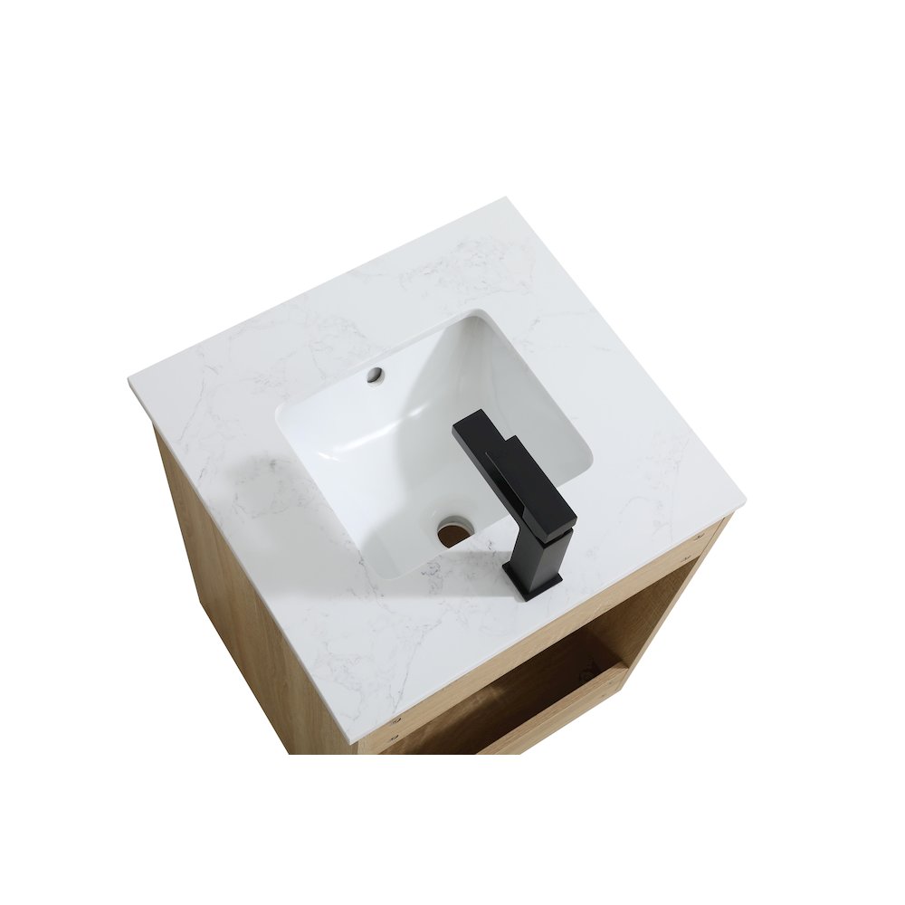 Chandler 20 Inch Single Bathroom Vanity In Mango Wood. Picture 9