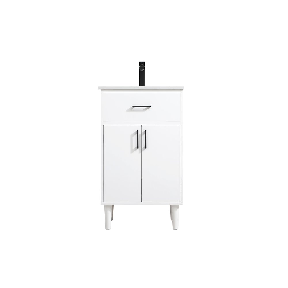 Chandler 20 Inch Single Bathroom Vanity In White. Picture 1