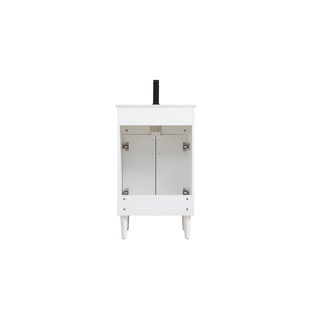 Chandler 20 Inch Single Bathroom Vanity In White. Picture 12