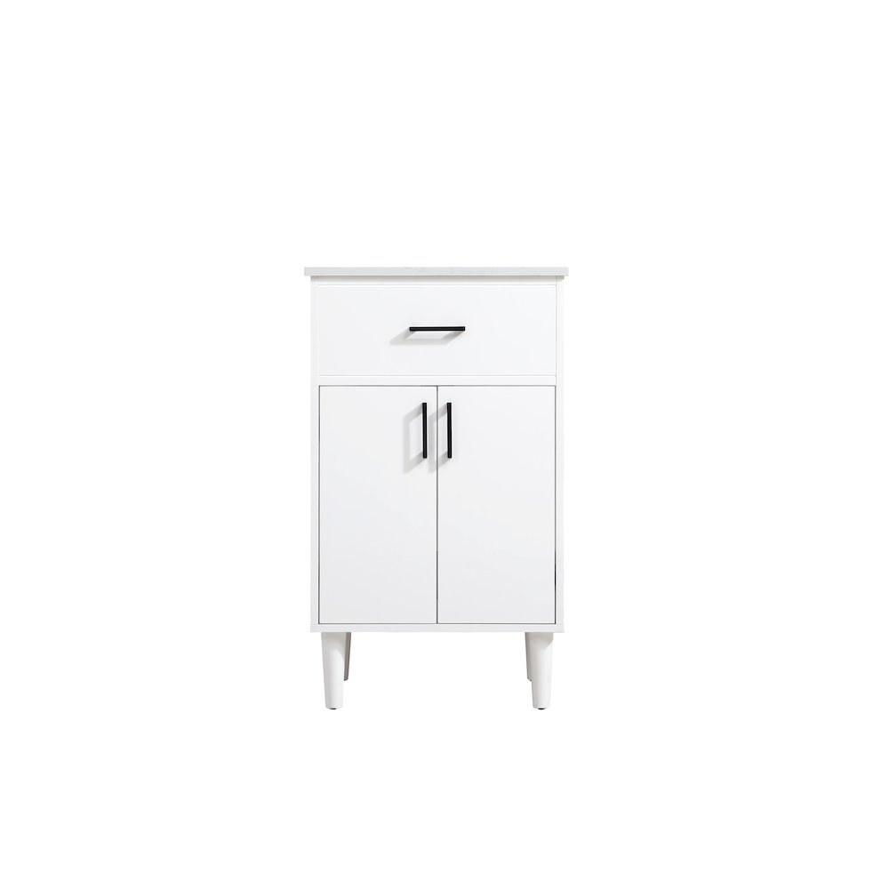 Chandler 20 Inch Single Bathroom Vanity In White. Picture 5