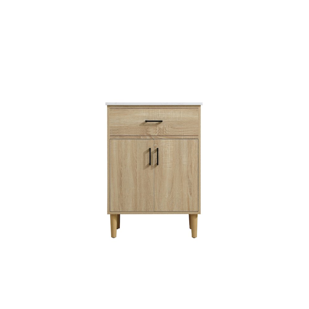 Chandler 24 Inch Single Bathroom Vanity In Mango Wood. Picture 5