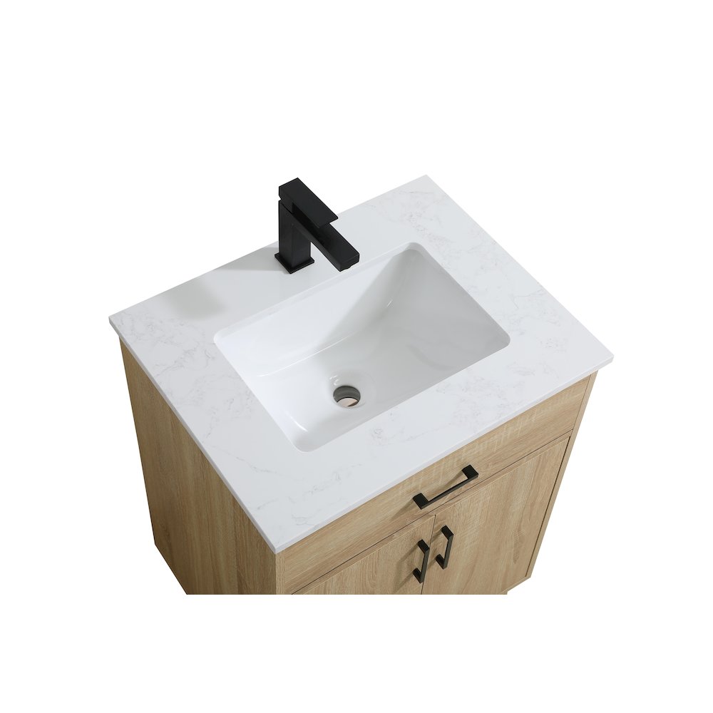 Chandler 24 Inch Single Bathroom Vanity In Mango Wood. Picture 8