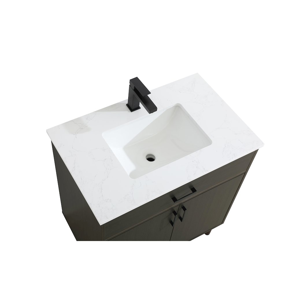 Chandler 30 Inch Single Bathroom Vanity In Mocha Brown. Picture 8