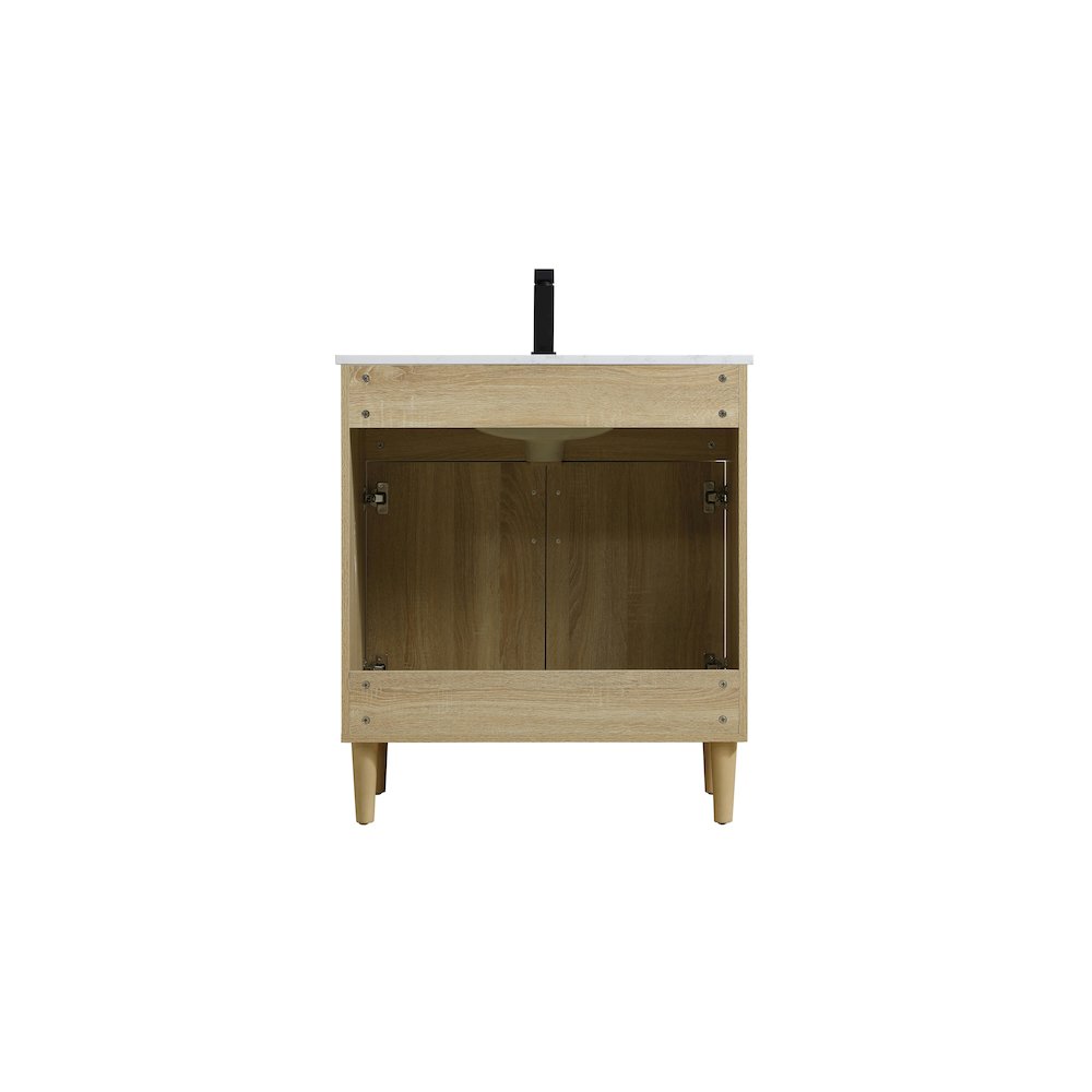 Chandler 30 Inch Single Bathroom Vanity In Mango Wood. Picture 12