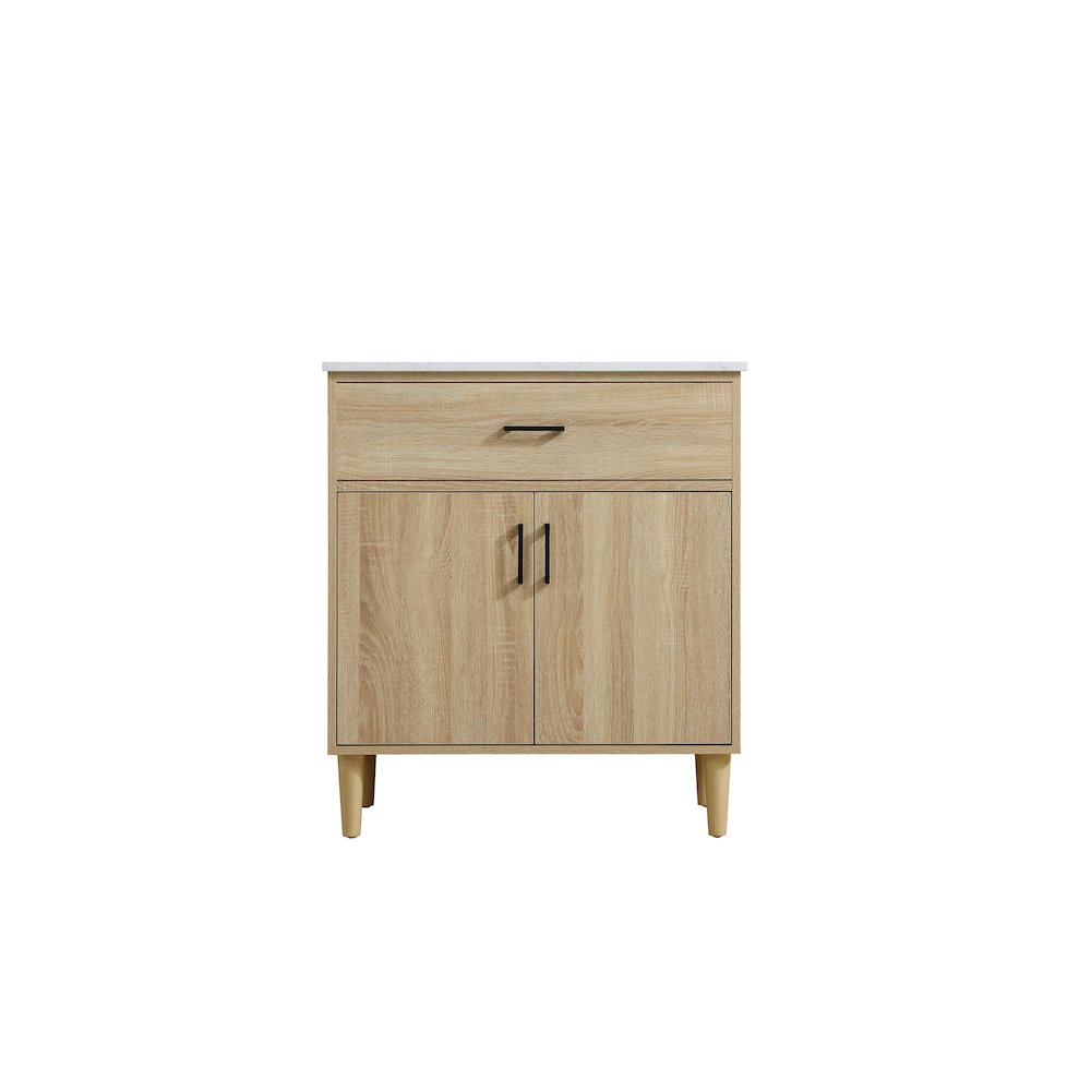 Chandler 30 Inch Single Bathroom Vanity In Mango Wood. Picture 5