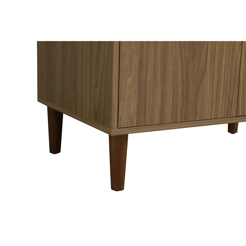 Chandler 30 Inch Single Bathroom Vanity In Walnut Brown. Picture 10