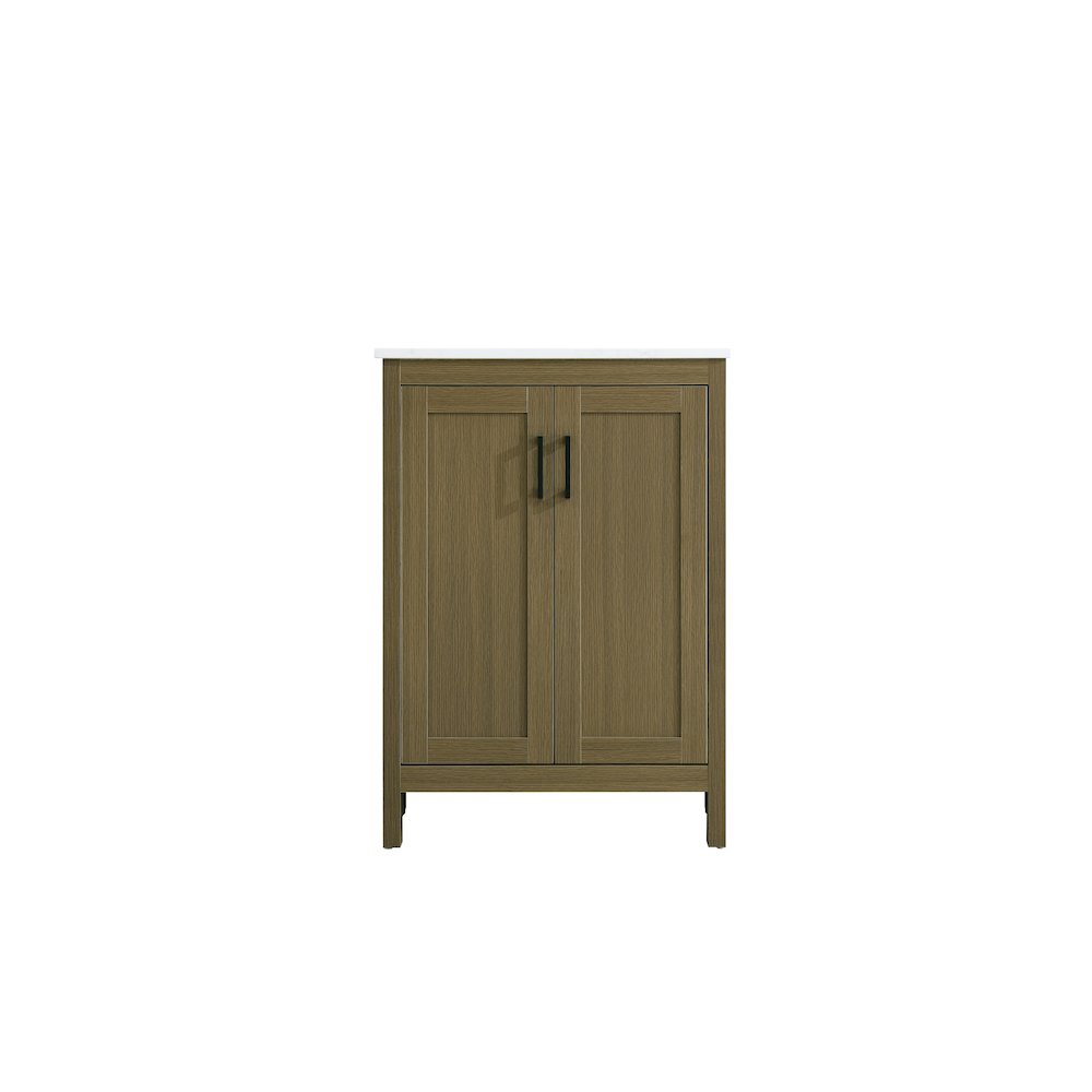 Finnley 24 Inch Single Bathroom Vanity In Chestnut Brown. Picture 5