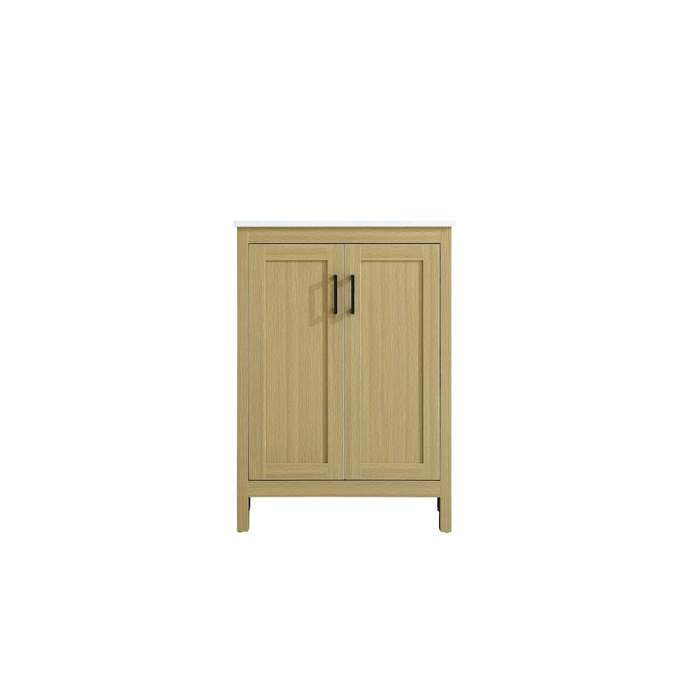 Finnley 24 Inch Single Bathroom Vanity In Honey Brown. Picture 5