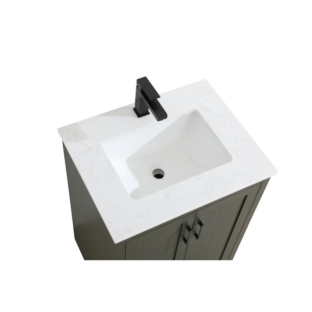 Finnley 24 Inch Single Bathroom Vanity In Mocha Brown. Picture 8