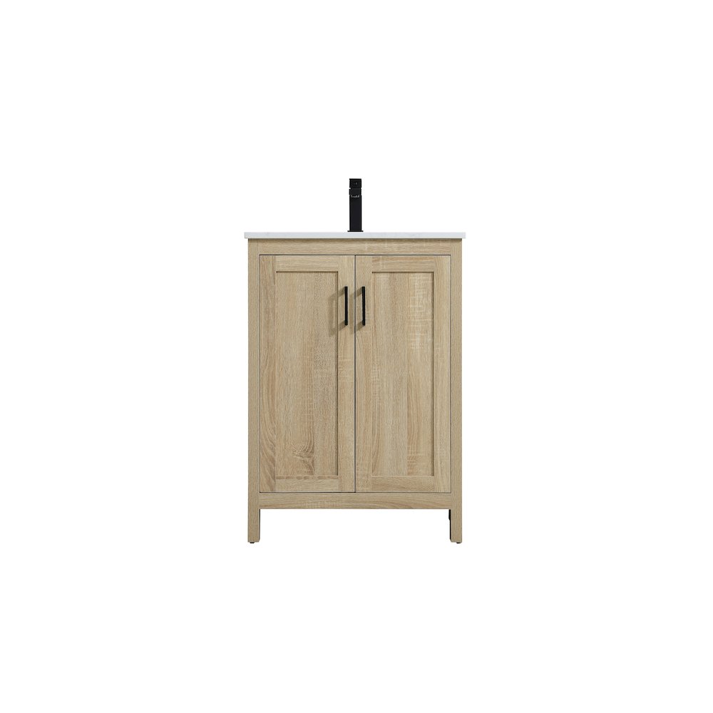 Finnley 24 Inch Single Bathroom Vanity In Mango Wood. Picture 1