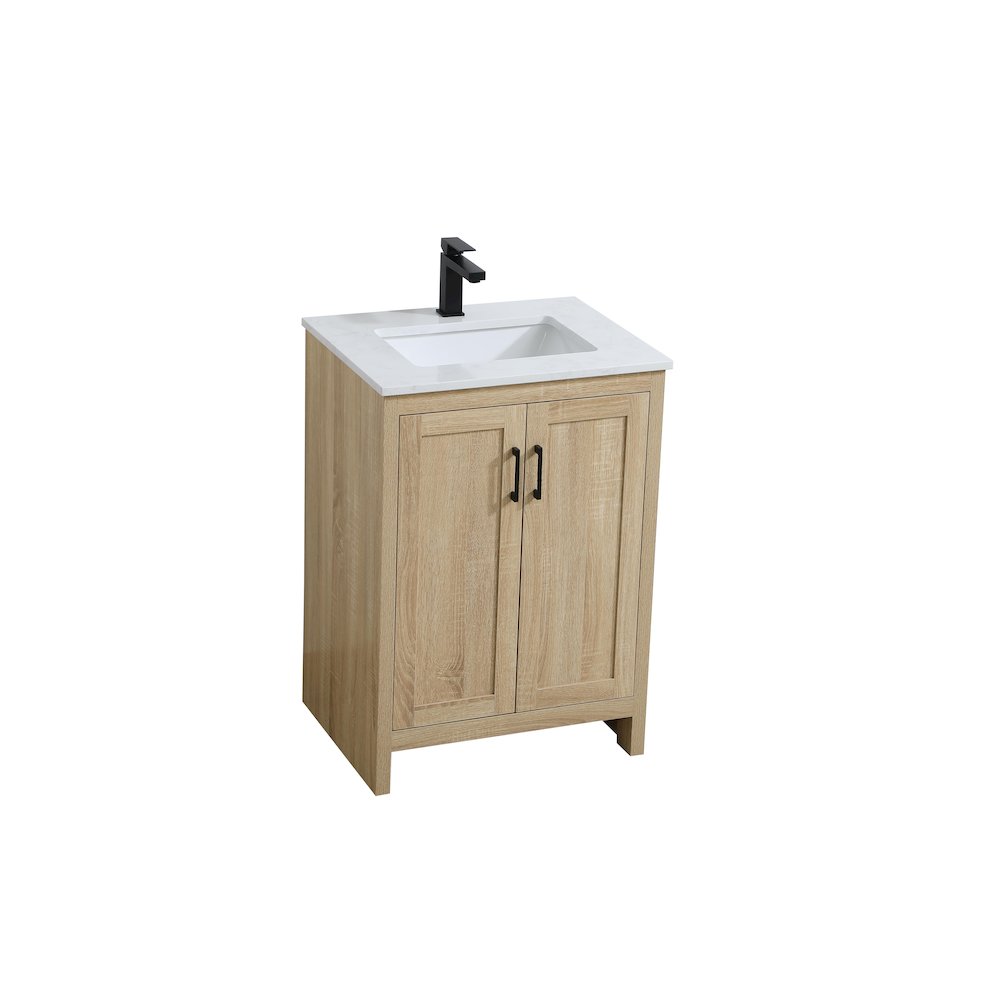 Finnley 24 Inch Single Bathroom Vanity In Mango Wood. Picture 6