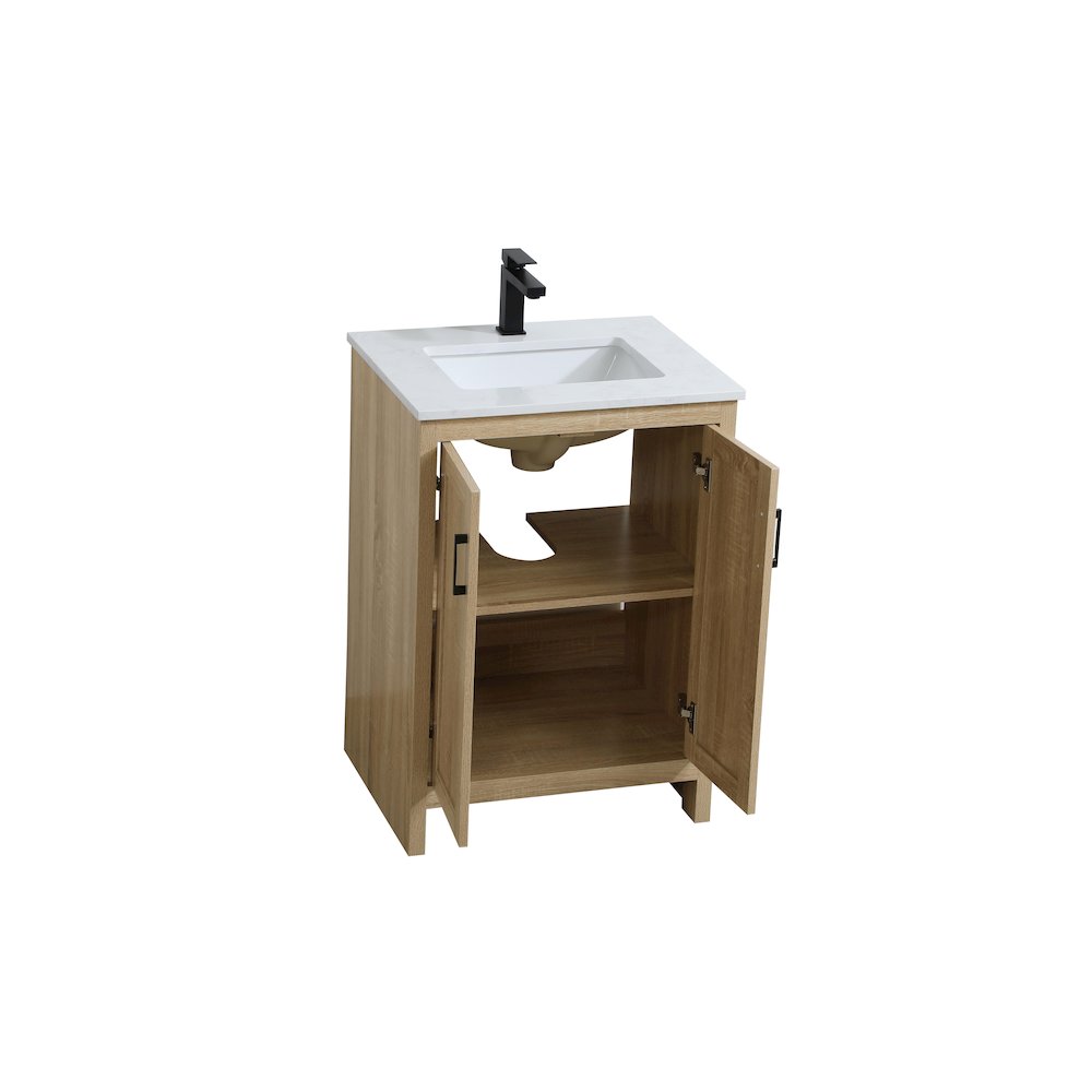 Finnley 24 Inch Single Bathroom Vanity In Mango Wood. Picture 7