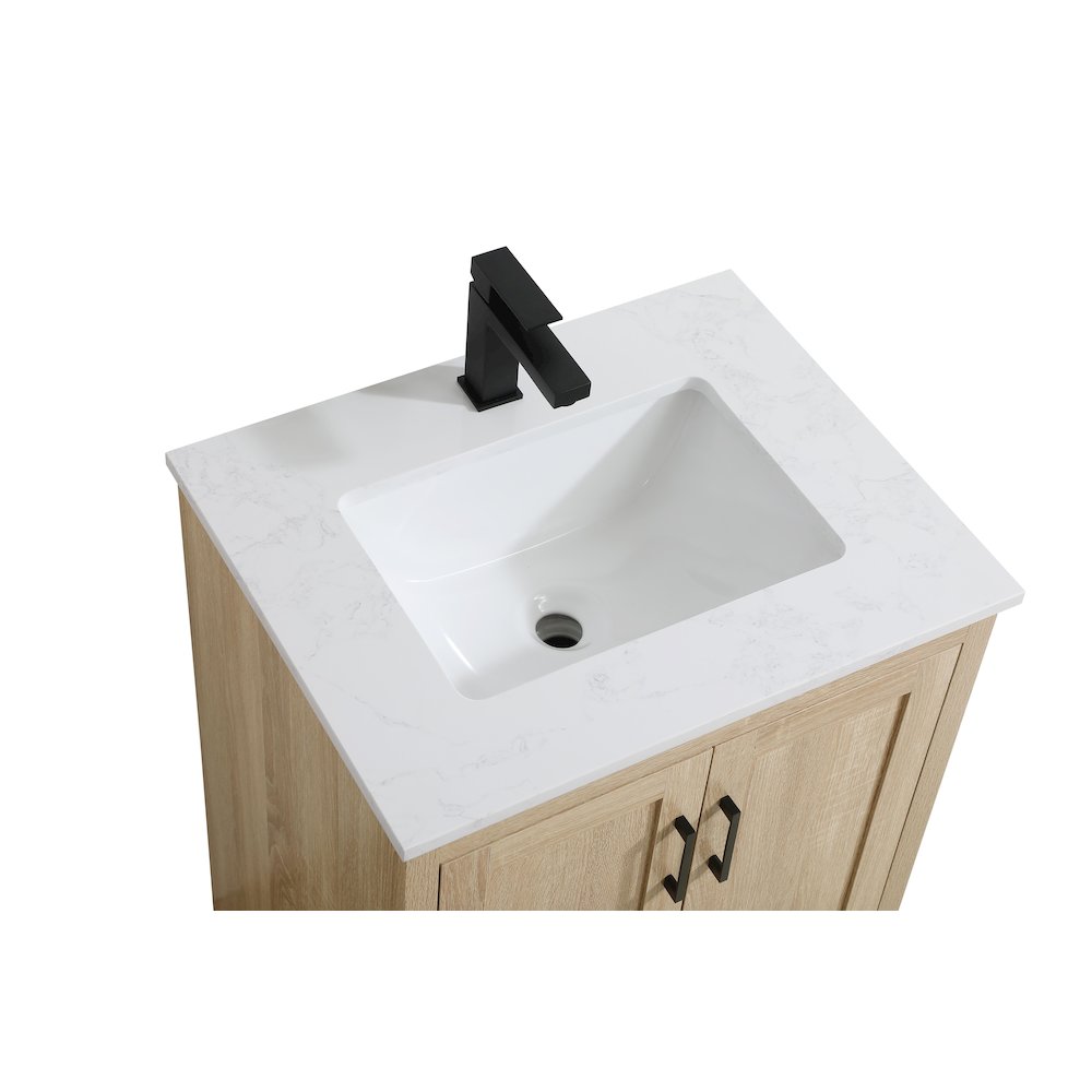 Finnley 24 Inch Single Bathroom Vanity In Mango Wood. Picture 8