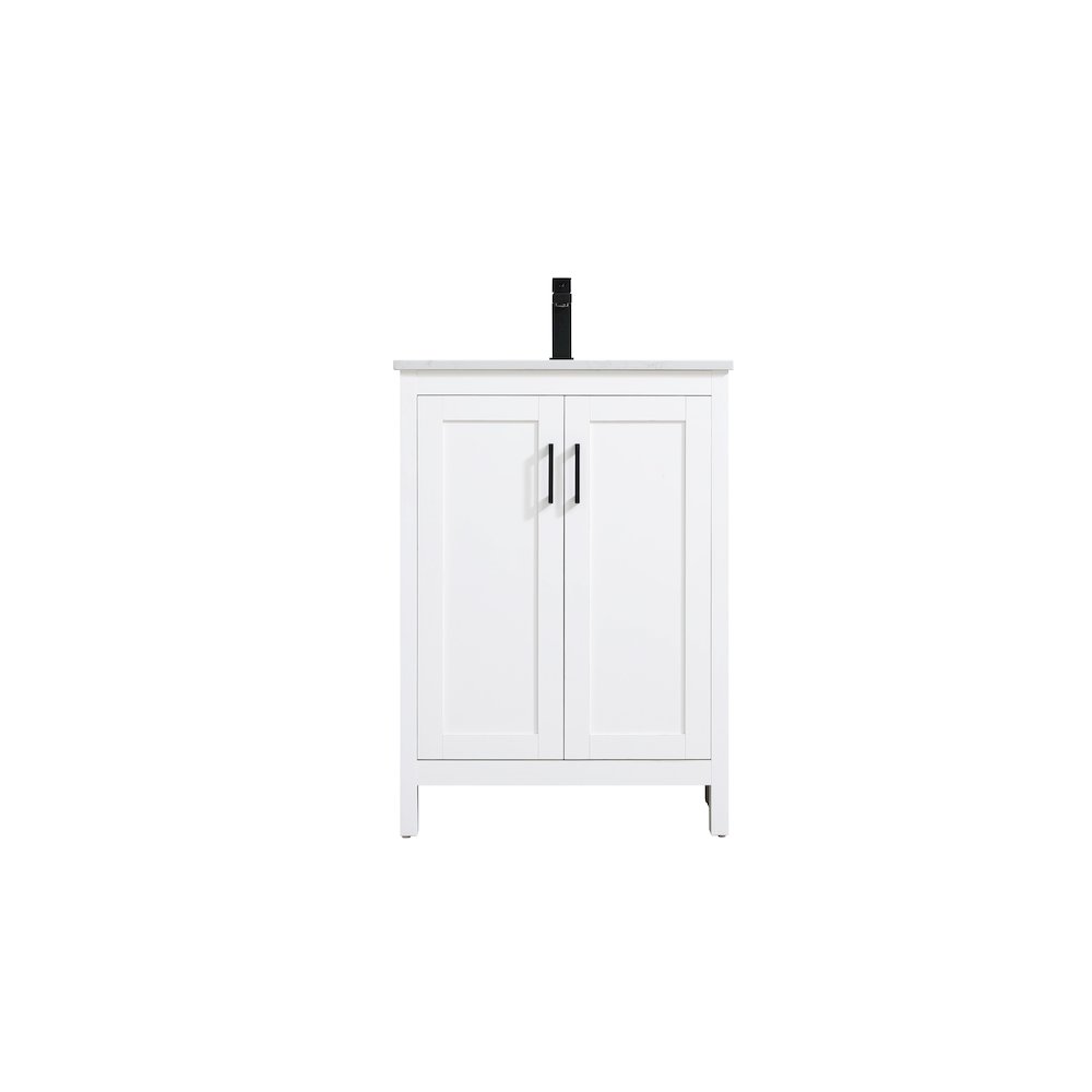 Finnley 24 Inch Single Bathroom Vanity In White. Picture 1