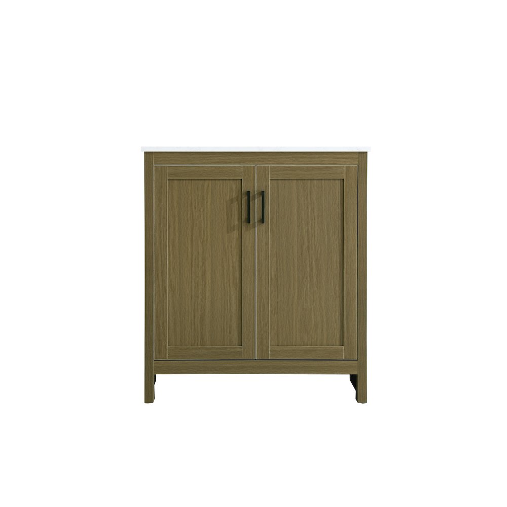 Finnley 30 Inch Single Bathroom Vanity In Chestnut Brown. Picture 5