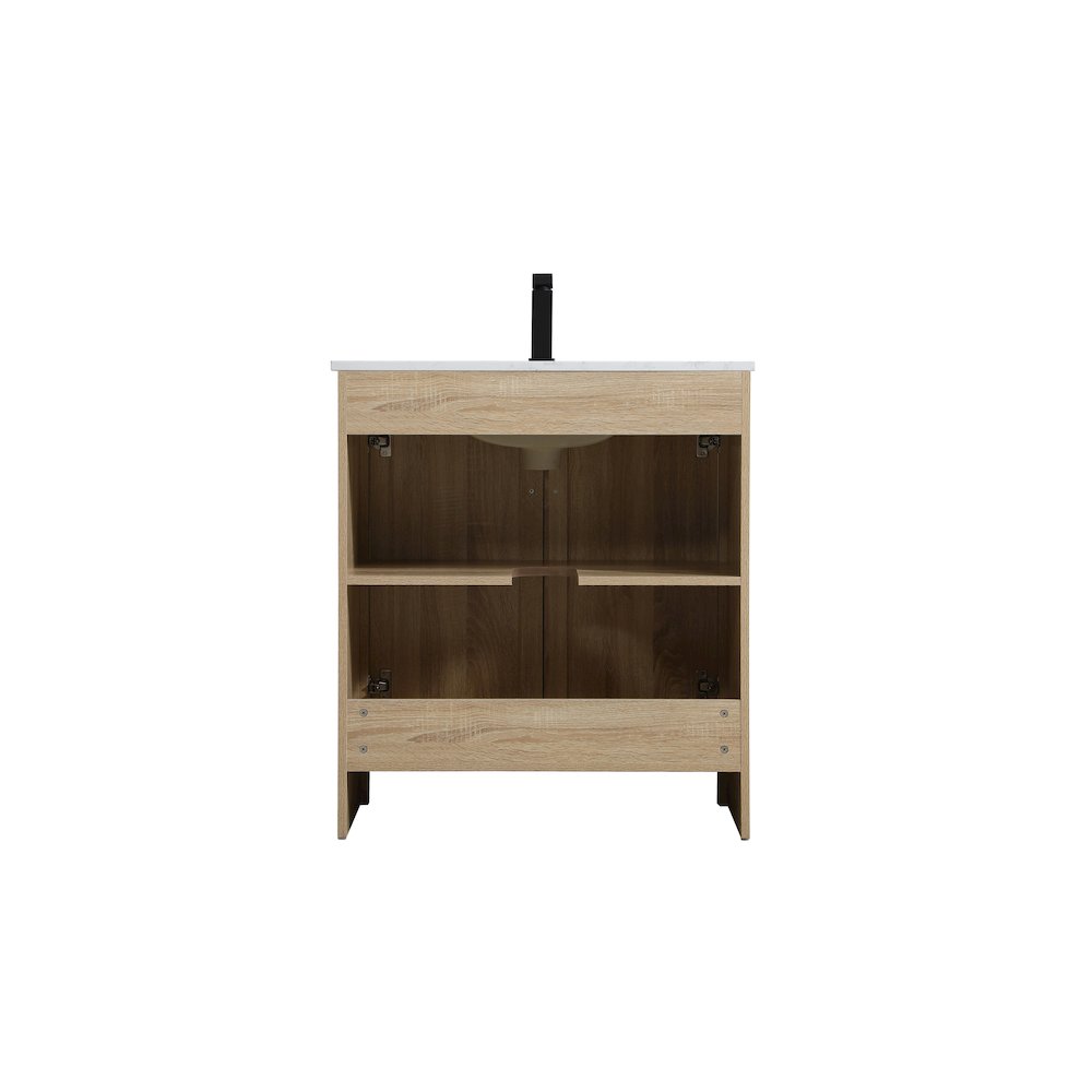 Finnley 30 Inch Single Bathroom Vanity In Mango Wood. Picture 12
