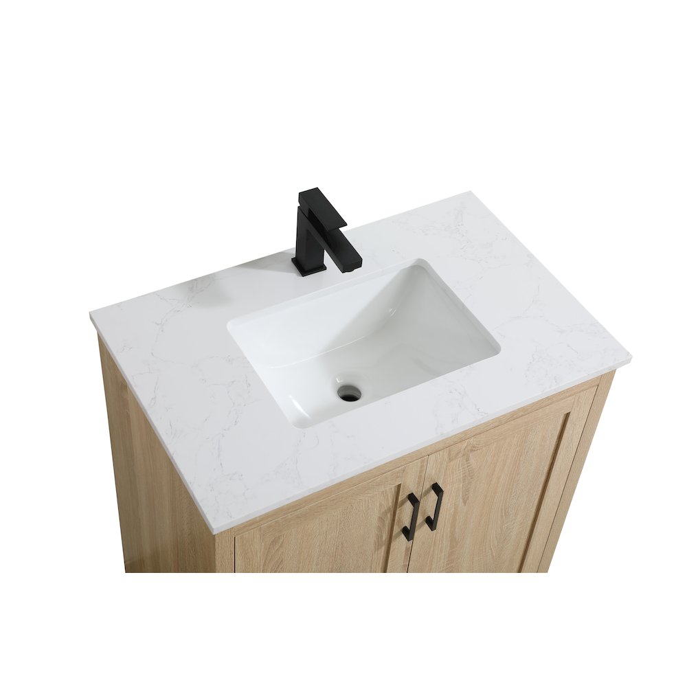 Finnley 30 Inch Single Bathroom Vanity In Mango Wood. Picture 8