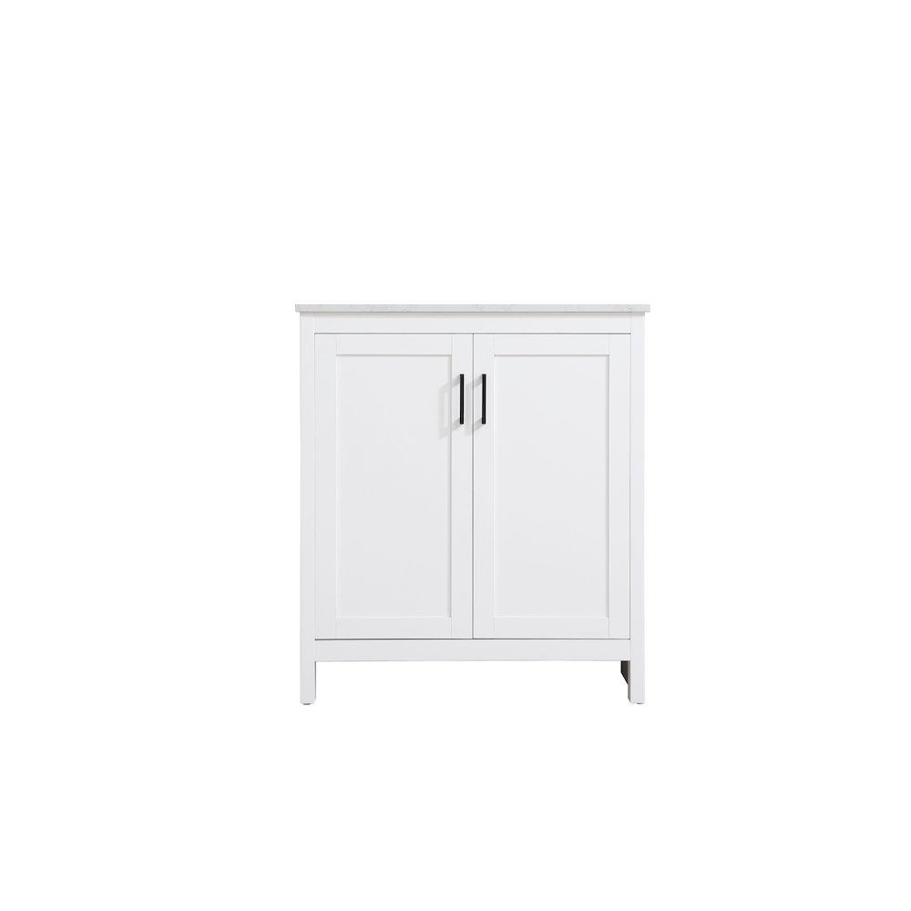 Finnley 30 Inch Single Bathroom Vanity In White. Picture 5